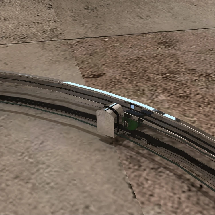 New Trend Bathroom Folding Hinged Tempered Glass Shower Partition Sliding Door Chrome Alum Bath shower Enclosure Room Cabin