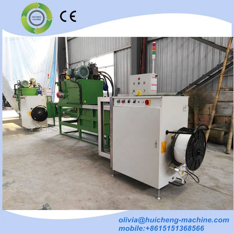 hydraulic automatic PP binding hay wheat straw rice straw baling machine