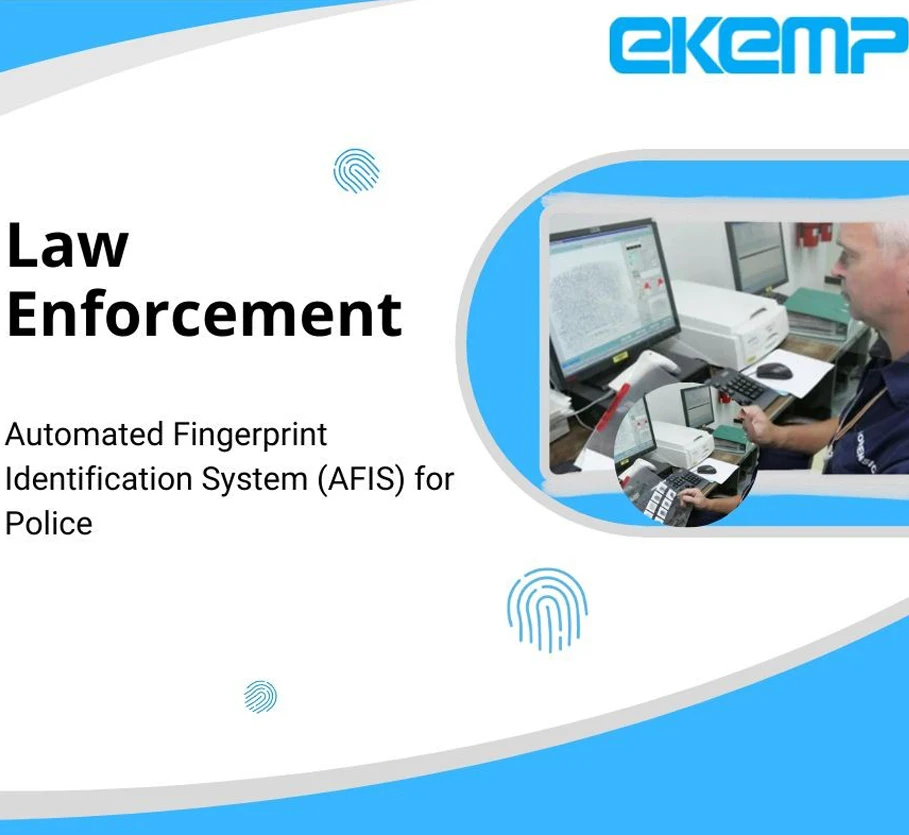 EKEMP Large Battery 10.1inch Mobile Enrollment Biometric Terminal Tablet Best Android Tablets with Fingerprint Recognition & GPS