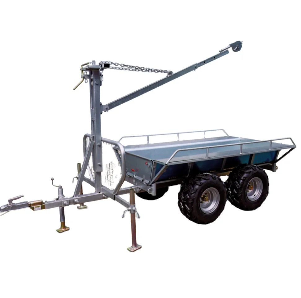 China wholesale crane timber trailer,log loader trailer,log trailer