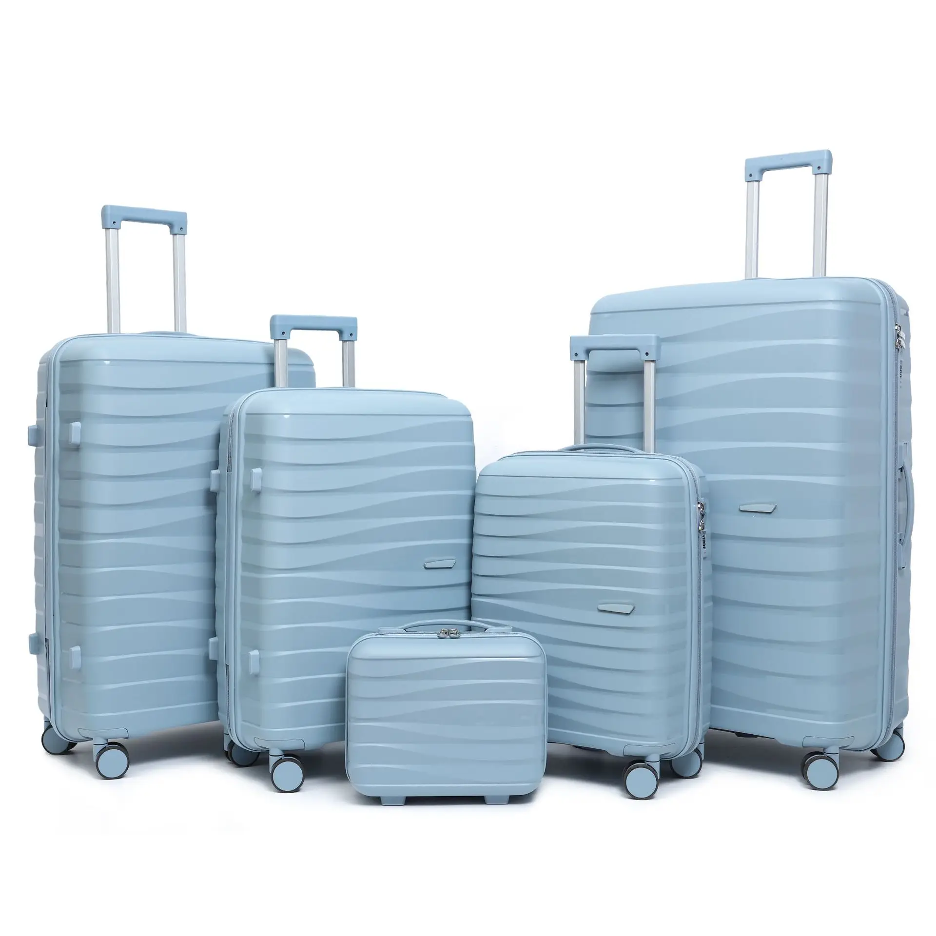 Wholesale Manufacturers Offer Unisex PP Trolley 3-6pcs 12/14/20/24/28 Travel Bag Luggage Sets with Spinner Caster luggage