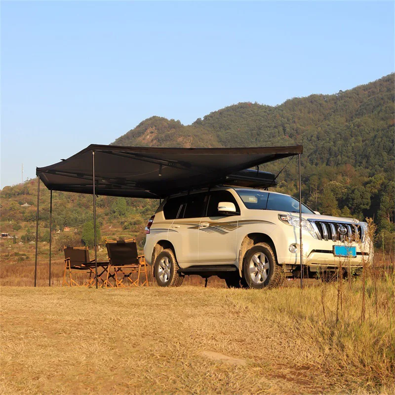 4WD Off-road Pickup SUV Roof Awning Extended 270 Degree Foxwing Free Standing Waterproof Awning Factory