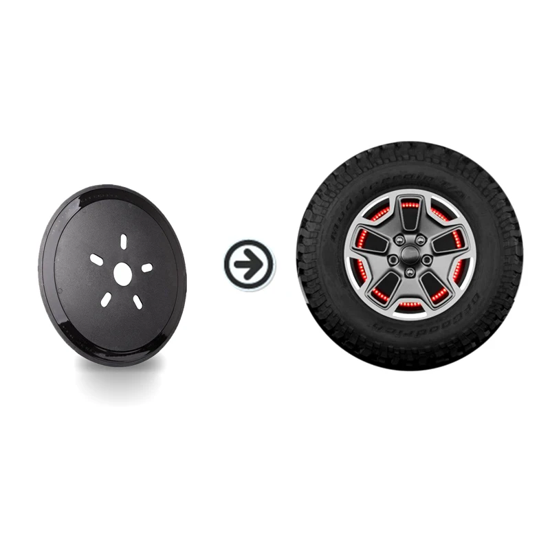 
 Запасные тормозные фары для Jeep Wrangler JK JKU 2007-2018 красного цвета  