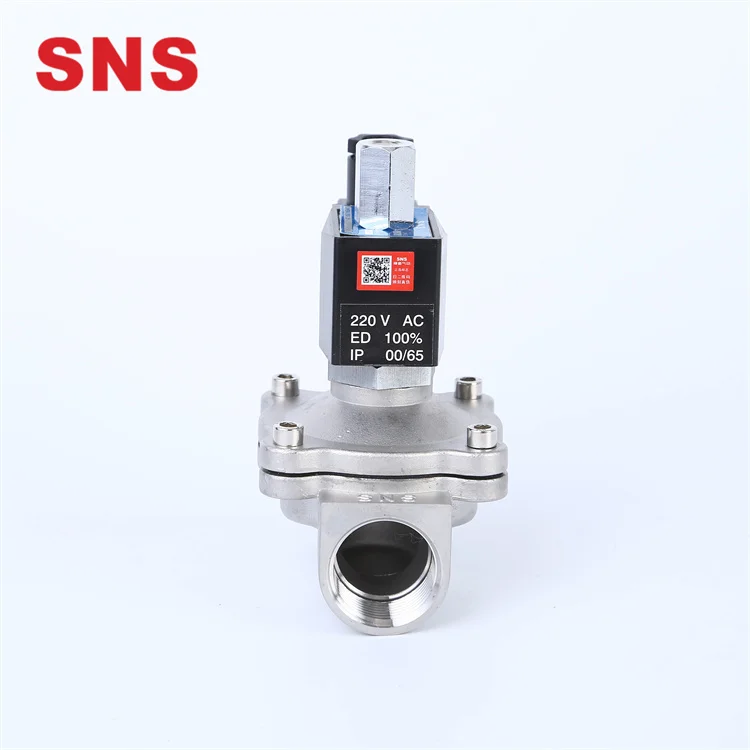 SNS 2WBK Stainless Steel Normally Opened Pneumatic Solenoid Control Valve