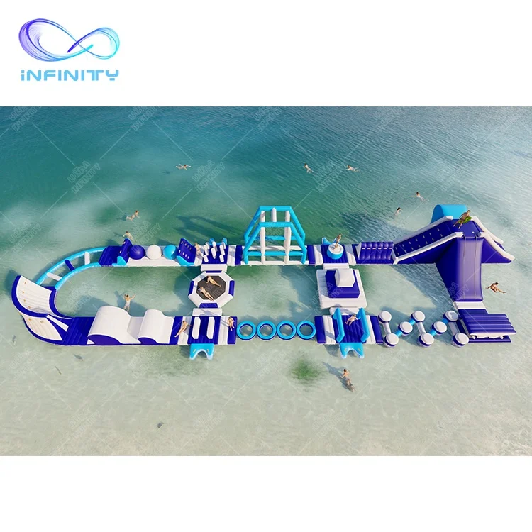 Inflatable Floating Obstacle Course Water Play Equipment Commercial Aqua Park Inflatable Water Sports Amusement  Sea Water Park