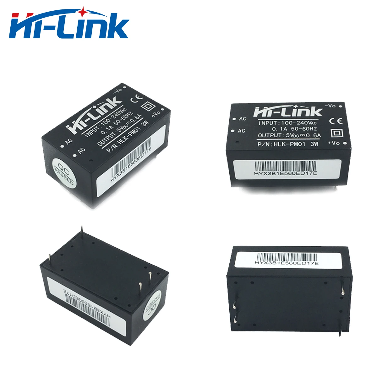 Оригинальный HLK-PM01 Hi-Link, 5 В, 3 Вт, AC-DC, понижающий изолированный коммутационный модуль питания 220 В