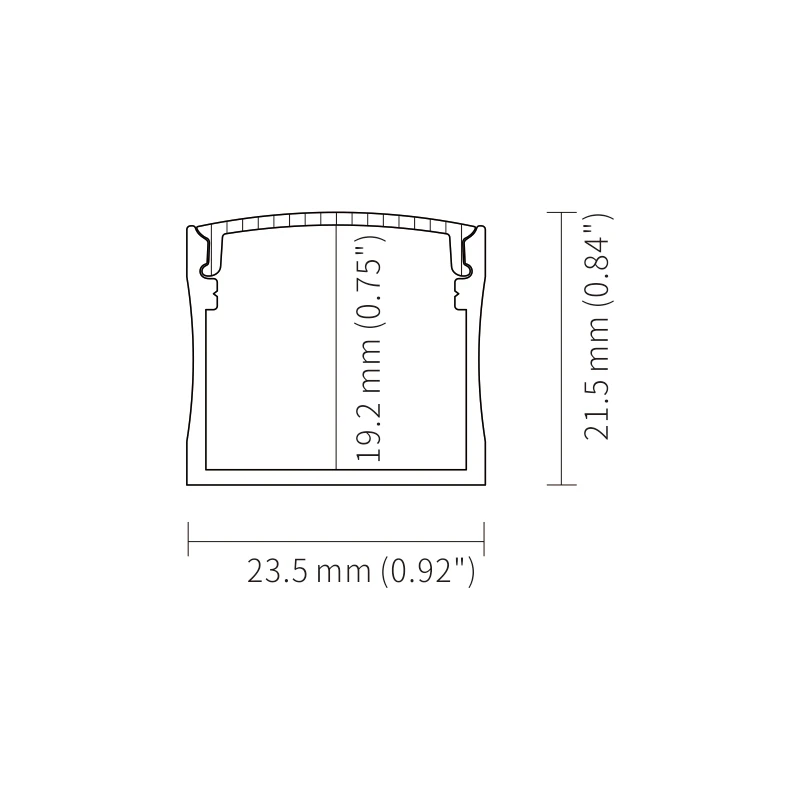Factory Sale K54 aluminium profile linear lighting strip channel extrusion housing surface aluminum led profile