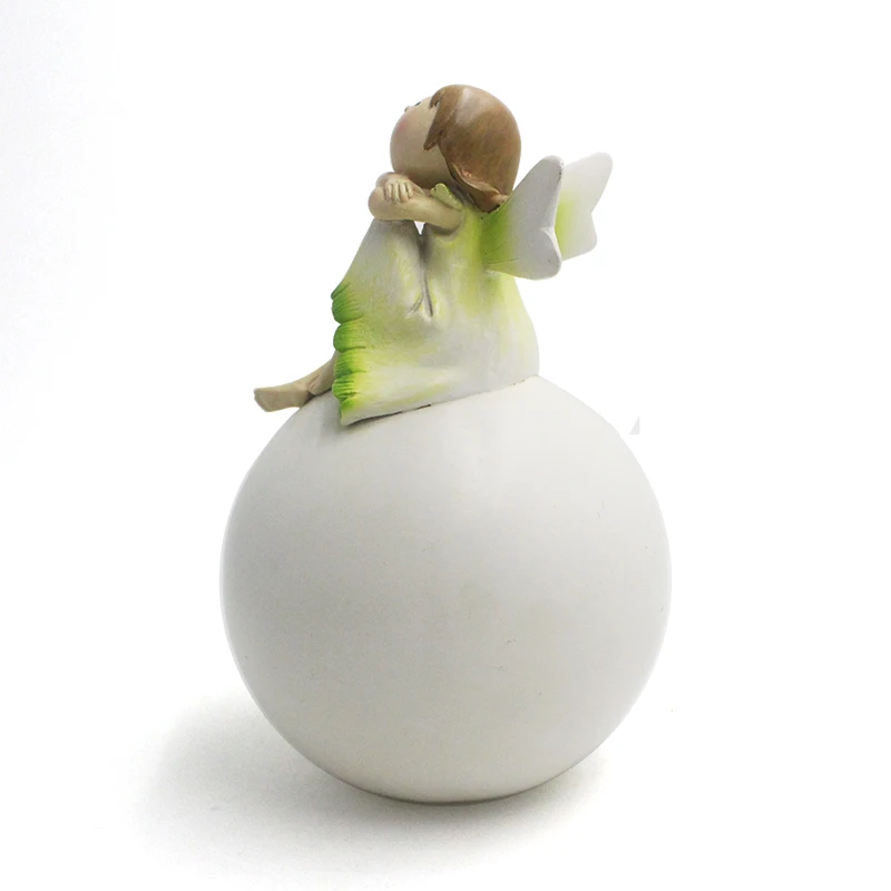 Sun Wind Garden Decoration Girl Gift Angel Household Resin Craft Gift