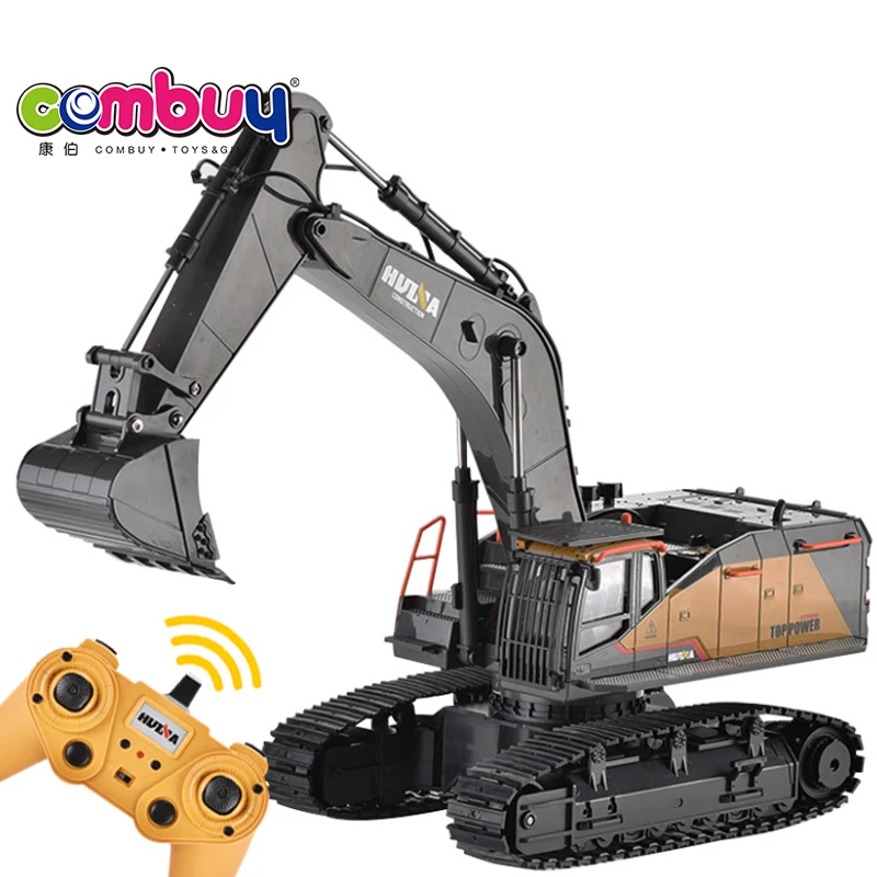 Remote control 1:14 22 channel simulation alloy kids rc excavator toy
