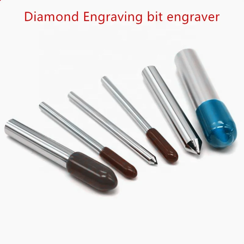 3.175mm 3mm Diamond point engraving tip Diamond Drag engraver bit for stone ceramic glass aluminum