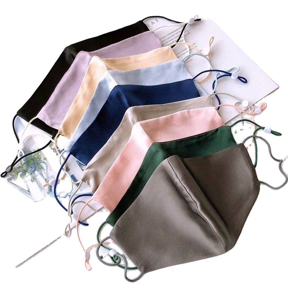 100% Pure Silk High quality comfortable Popular luxury biodegradable silk mouth-muffle Silk facemask
