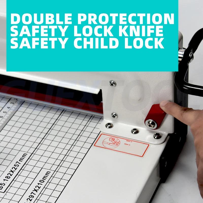 G330 Semi-Automatic Paper Cutting Machine Desktop File Book Cutter Heavy Duty Paper Cutter Infrared Positioning Cutting Tools