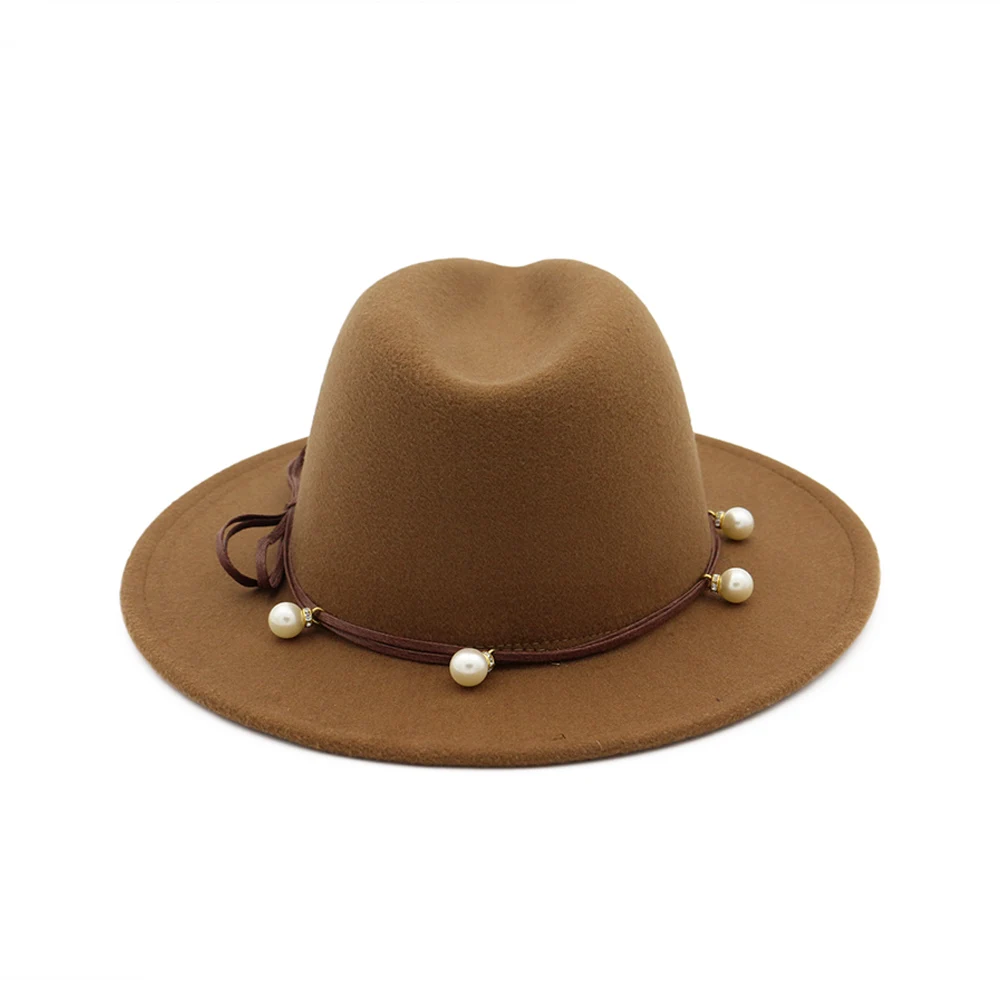 Unisex Panama High Quality 2021 Wholesale Colorful Fedora Felt Hat Women Wide Brim Tie Dye Fedora