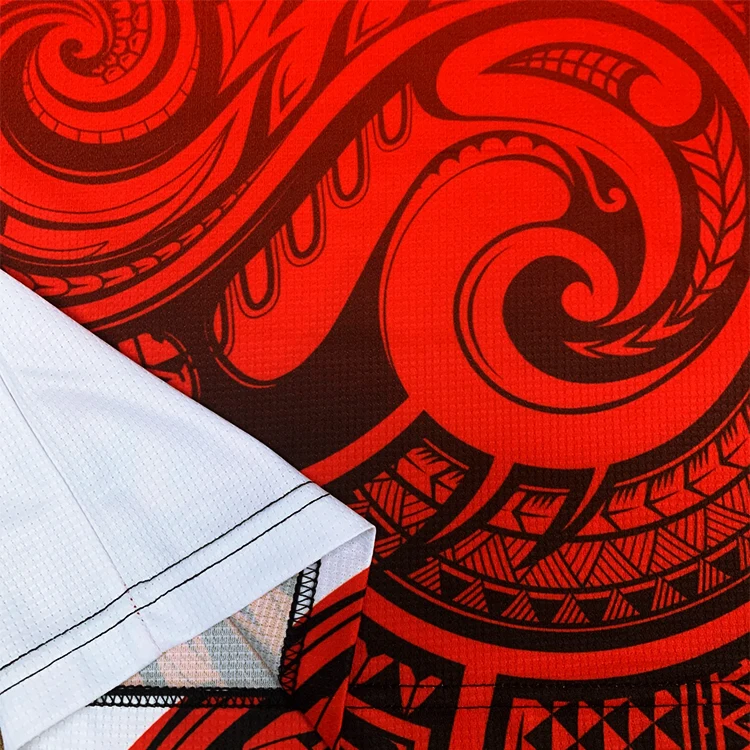 Custom mens Maori design touch football sets OEM  touch football uniform sublimation vest