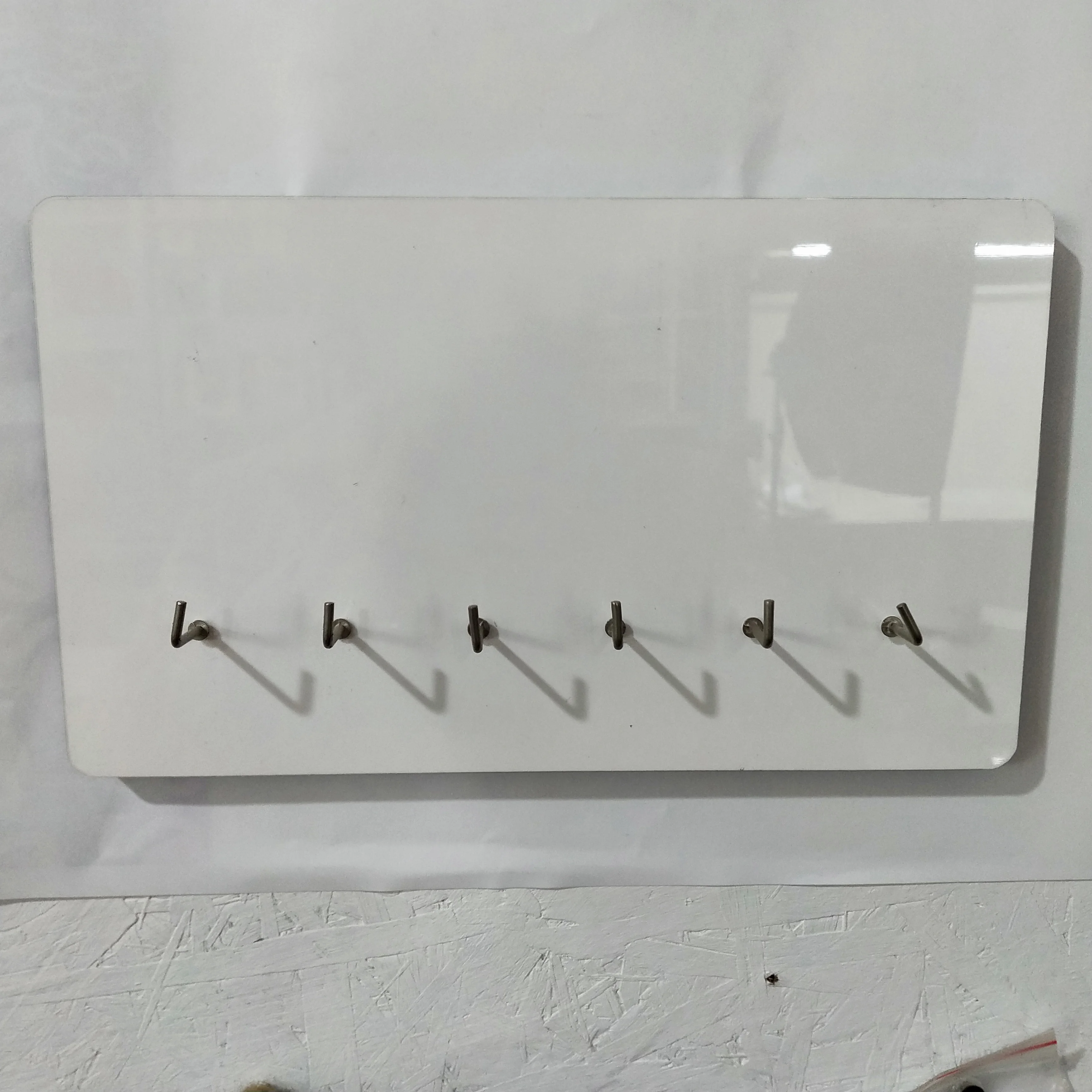  new product Factory price MDF Creative Sublimation key holder cloths hooks blank wooden plate wall hook for custom