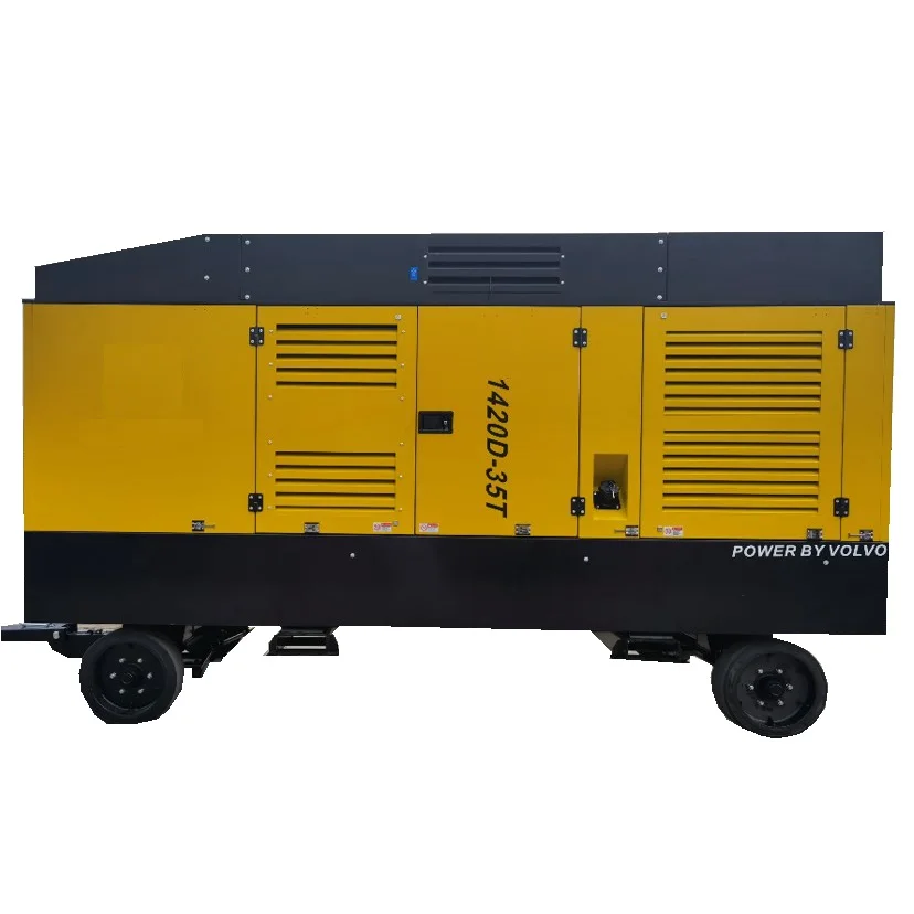 15m3 15bar low price screw air compressor trailer for oilfield mining nitrogen generation