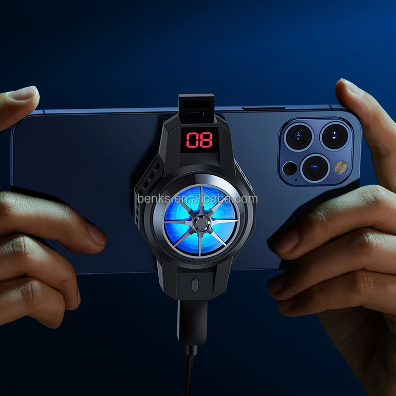 Benks Mobile Cooling Fan External Dock Cool Cooler Glare Copper Phone Radiator