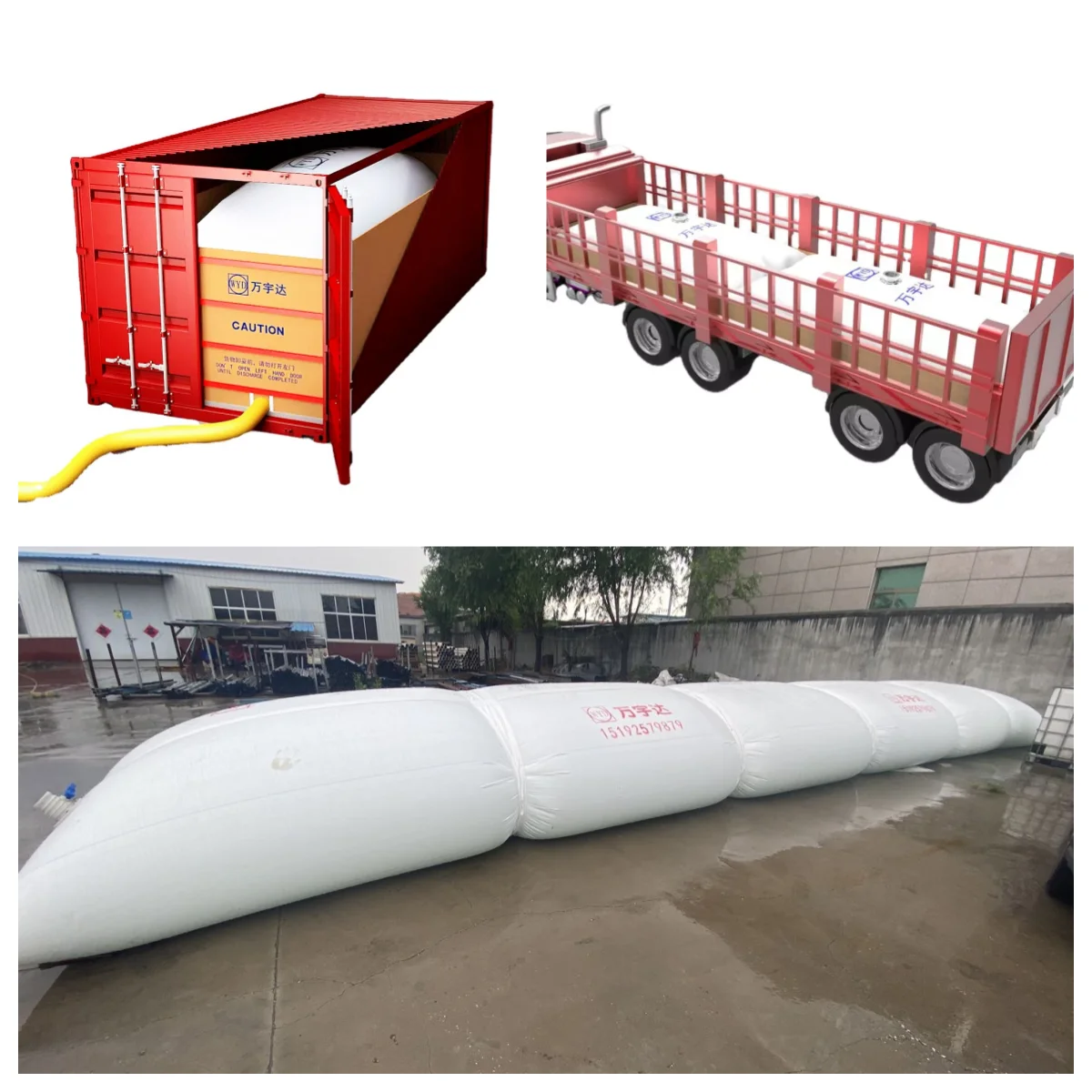 20ft container flexitank for wine oil bitumen transport