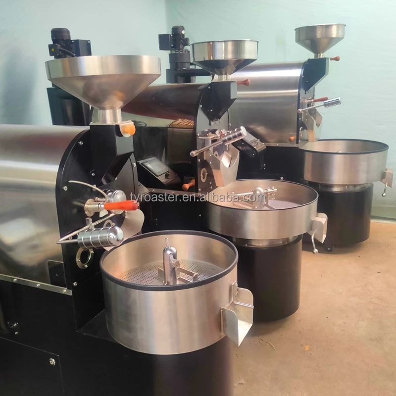 laser cut plc integrated design ce certificate toper 10kg commercial coffee roaster machine gas burner for coffee roaster