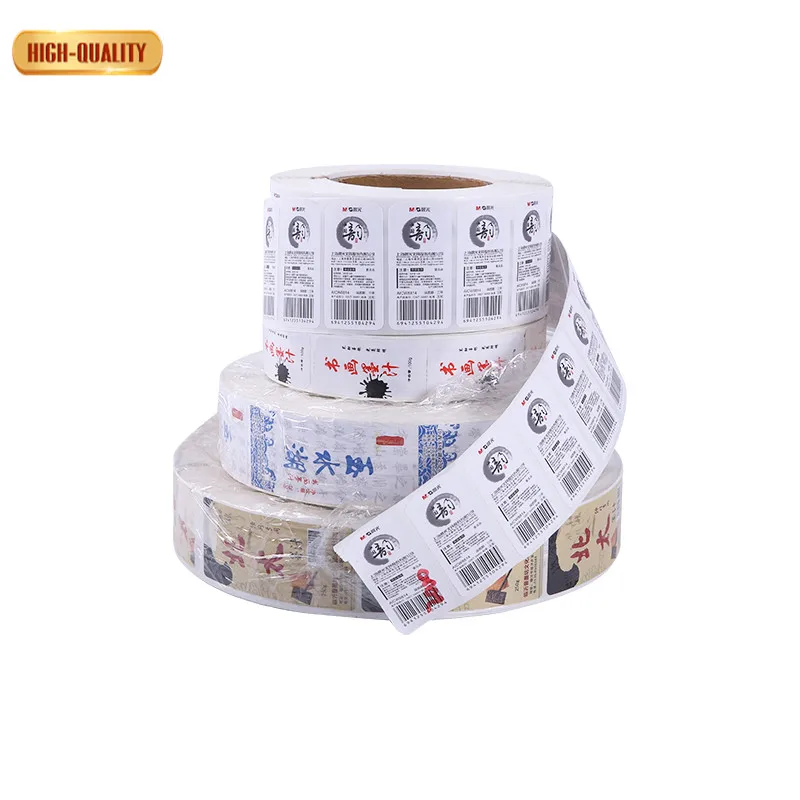 Etiquetas Waterproof Self-Adhesive Freight Food Bottle Self Paper For Making Sticker Printing Label Private Adhesive Labels