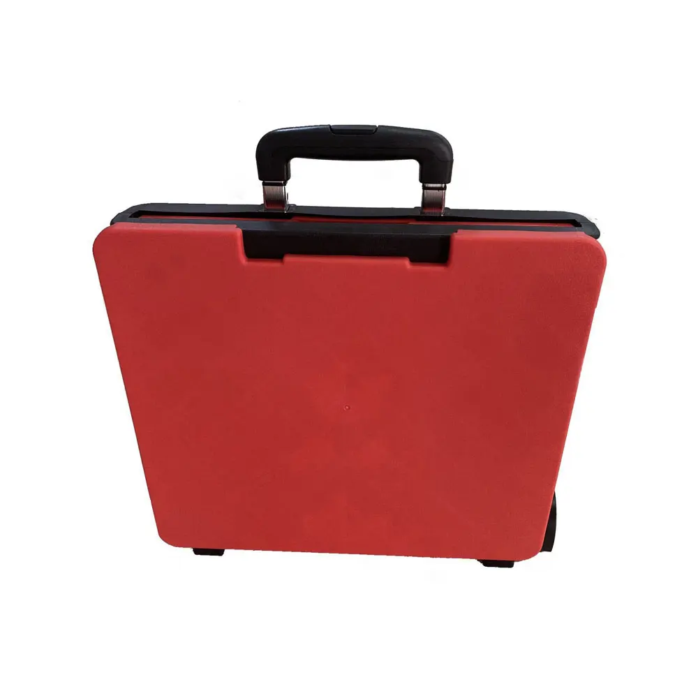 Folding grocery trolley shopping cart portable container cart shopping cart outdoor camping box with 2 wheels plastic trolley