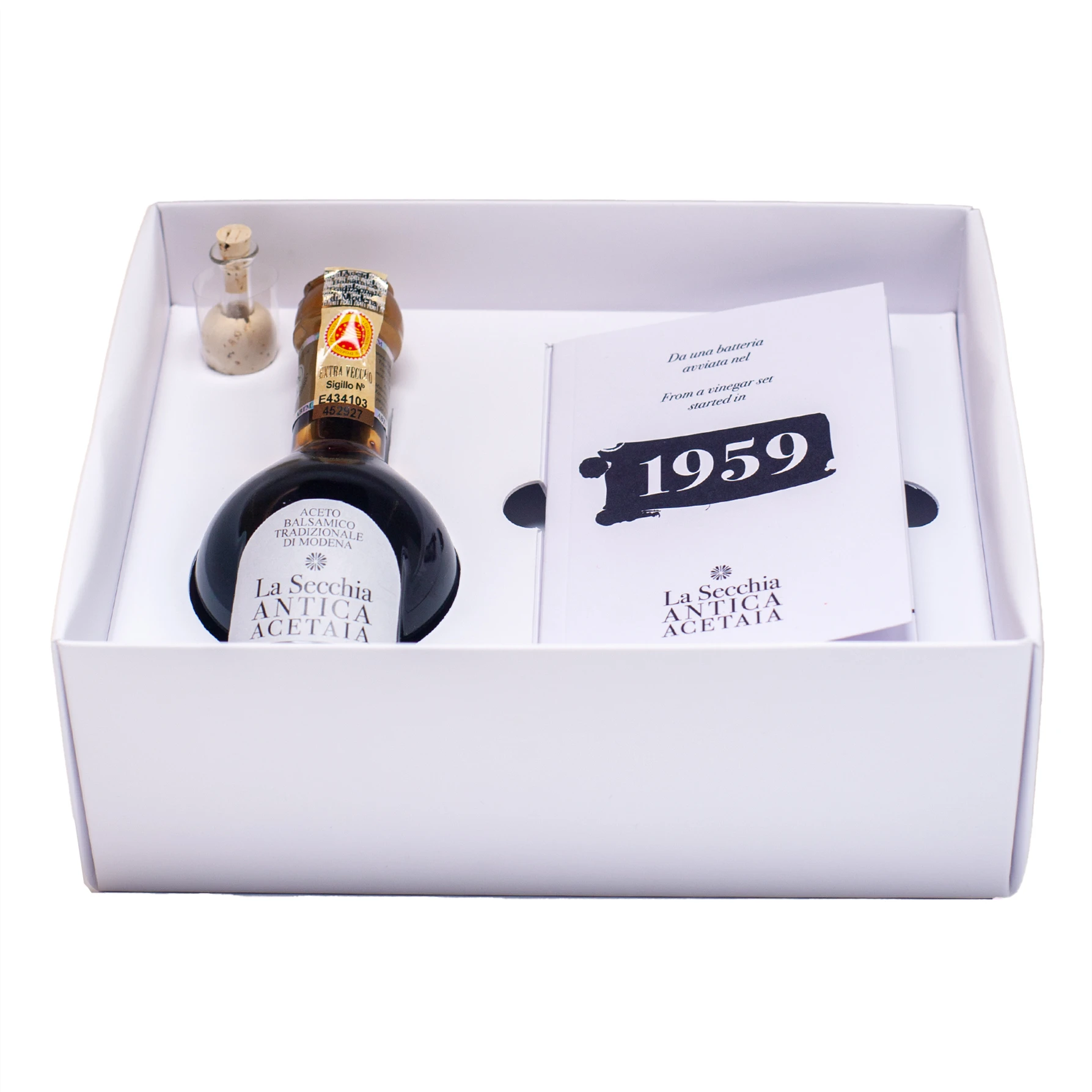 Made in Italy Lasecchia Modena Liquid Seasoning Dark Box Package Glass Bottle Bulk Balsamic Vinegar 100ml