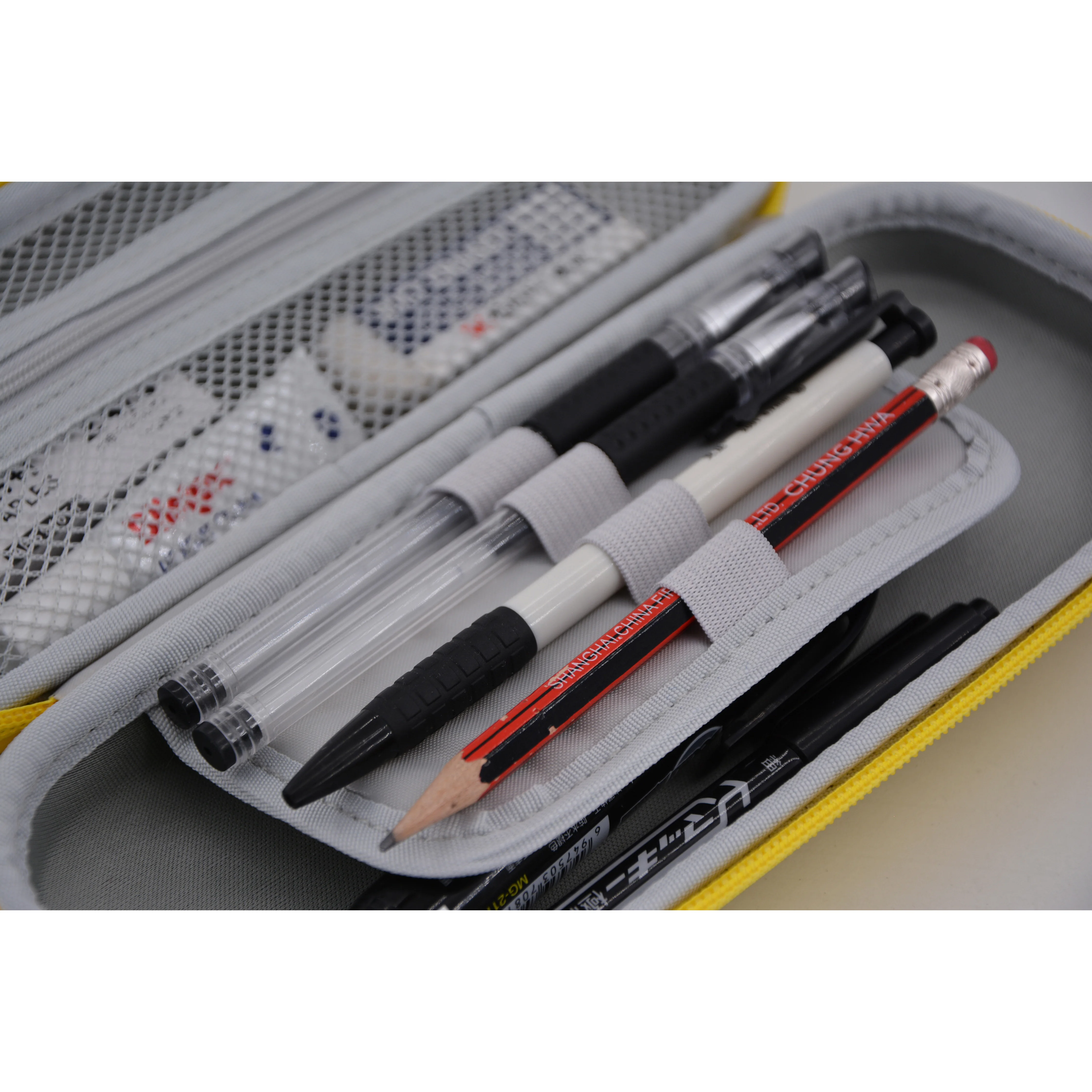 Cheap Wholesale Kids Cute Pencil Cases Yellow Pu Pencil Case For Children Anime Characters Pencil Case