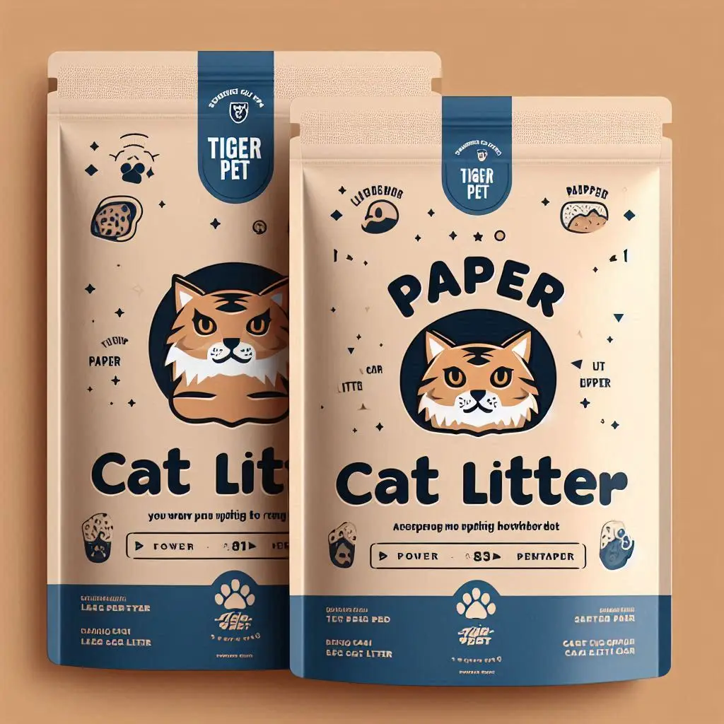 Tiger Pet Paper Cat Litter - Natural, Recyclable, and Superior Clumping