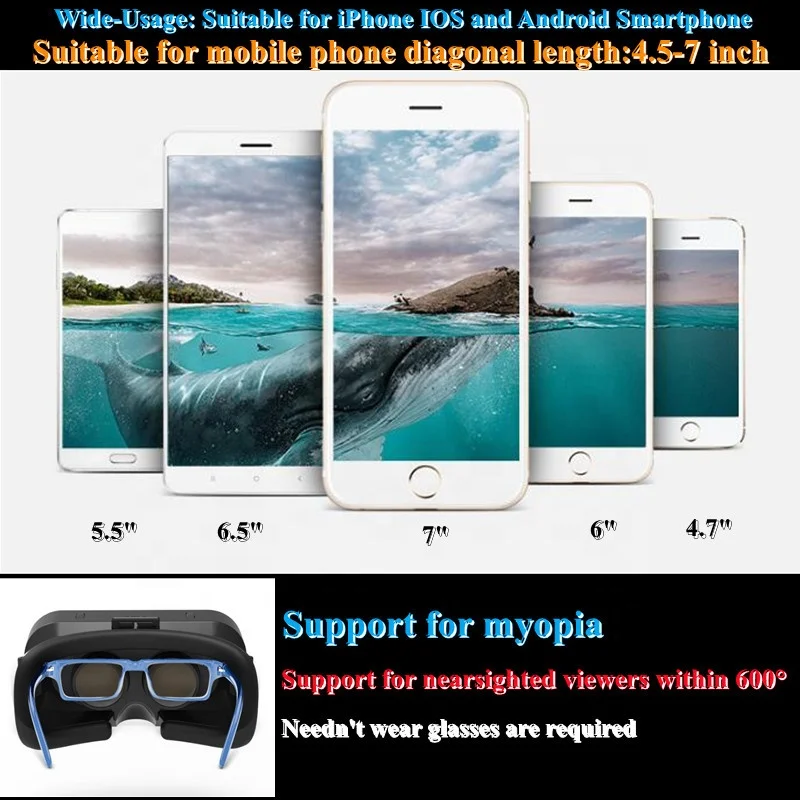2022 new VR glasses thousand magic VR glassesSHINECON G10 mobile phone 3D virtual reality helmet panorama