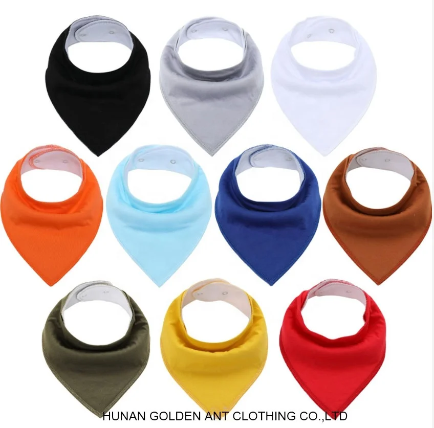 customize plain white bibs cotton printed baby bibs custom baby bibs