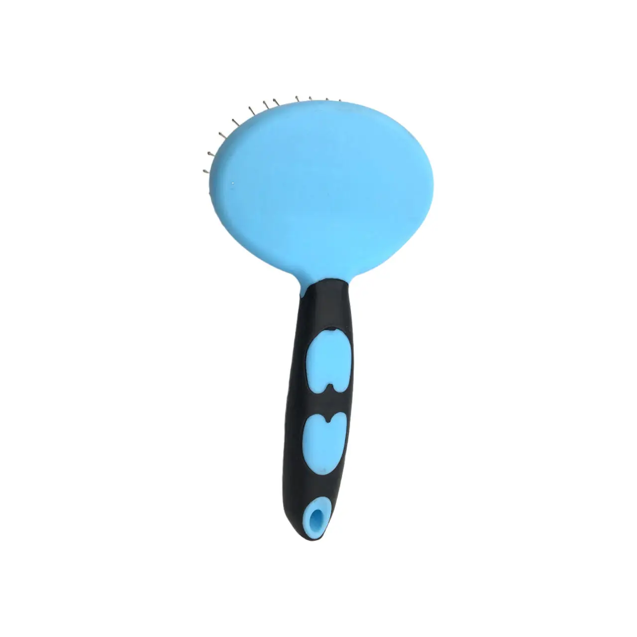 Soft Rubber Pad End Rounded Pins Pet Dog Cat Animal Puppy Brush Comb With Anti Slip Handle