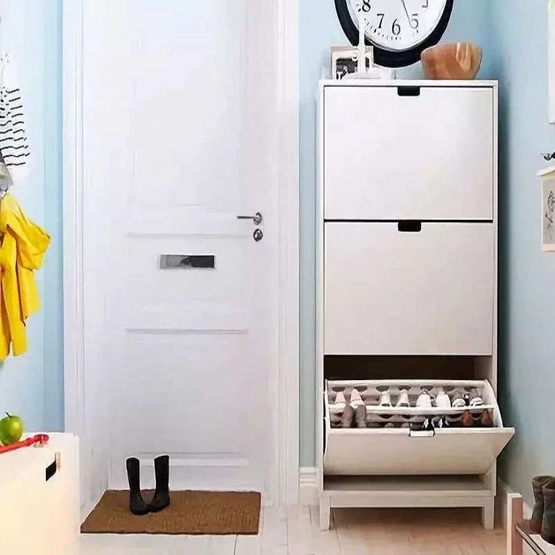 Modern Wooden Shoe Cabinet Furniture Design Shoes Organizer Rack