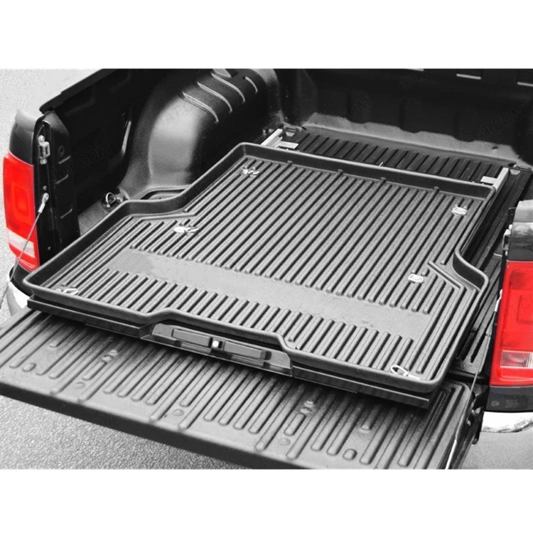 Slide tray for truck bed liner