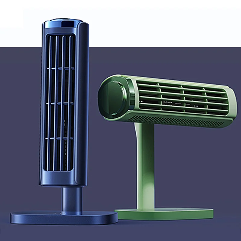 2022 Hot selling desktop silent three gears wind speed air cooling bladeless mini usb tower table fan