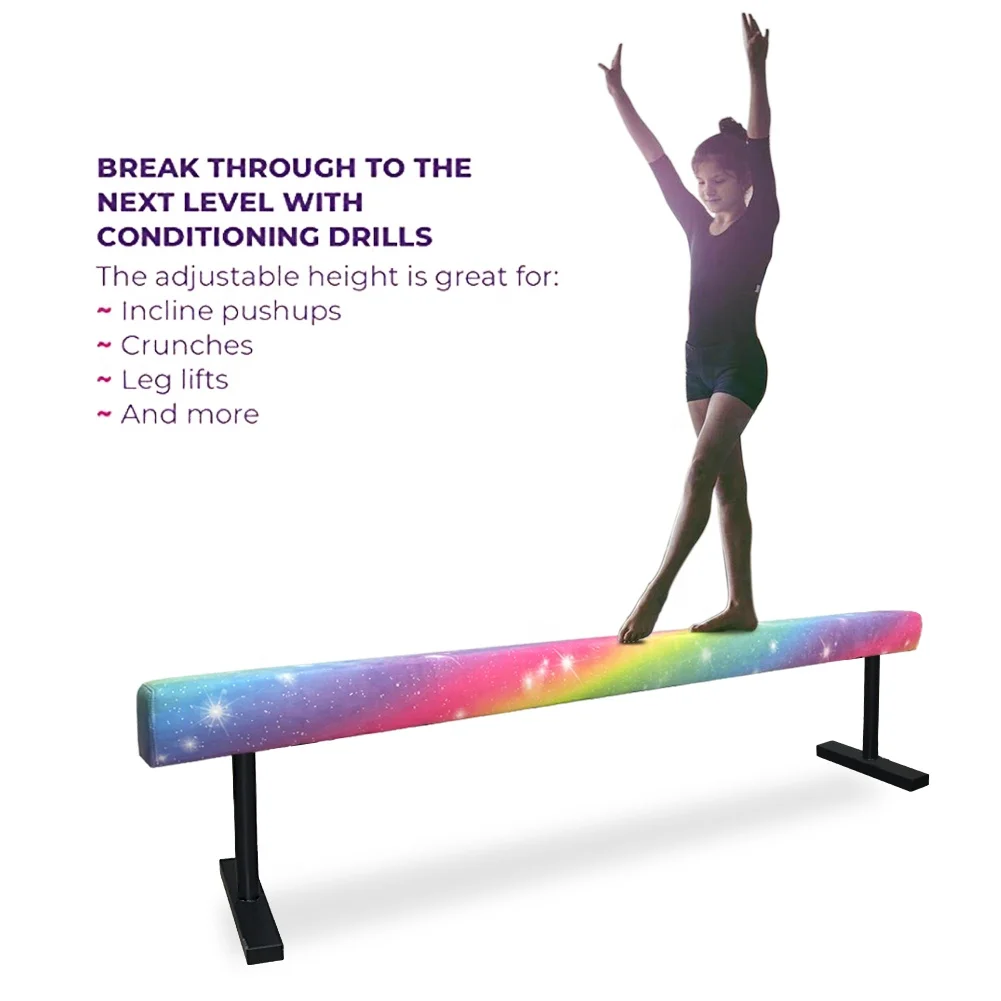 Hot Sale Wood Sensory Adjustable Balance Beam Gymnastics Equipment Balance Beam Kids