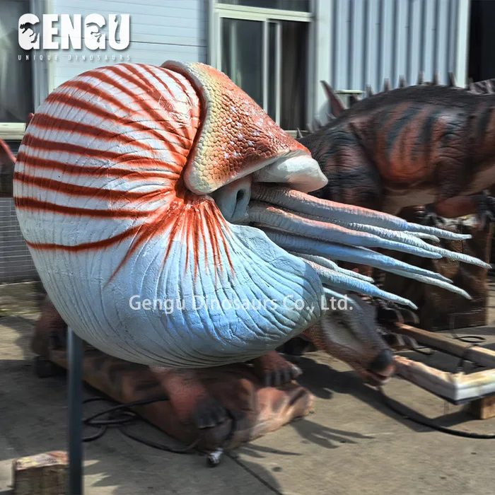 Customized Marine Organism Indoor Exhibition Animatronic Animal Big Size Nautilus Model