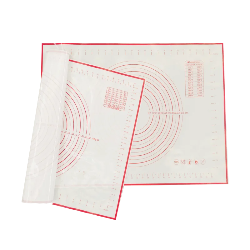 Environment protection  cooking silicone pastry baking mat permanent non-stick set for dough rolling  baking mat