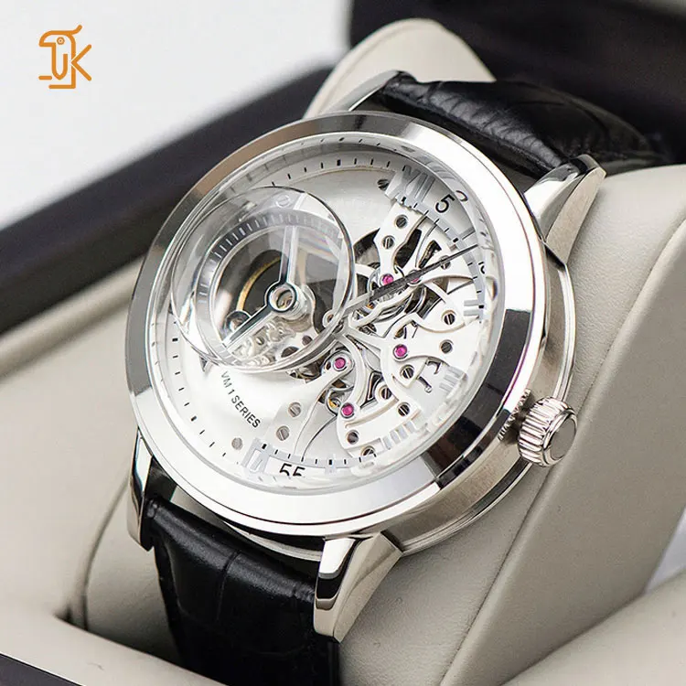 Gift Luxury Automatic Movement Hombre Skeleton Men Watches Relojs Golden vintage Wrist Mechanical Watch For Men Custom
