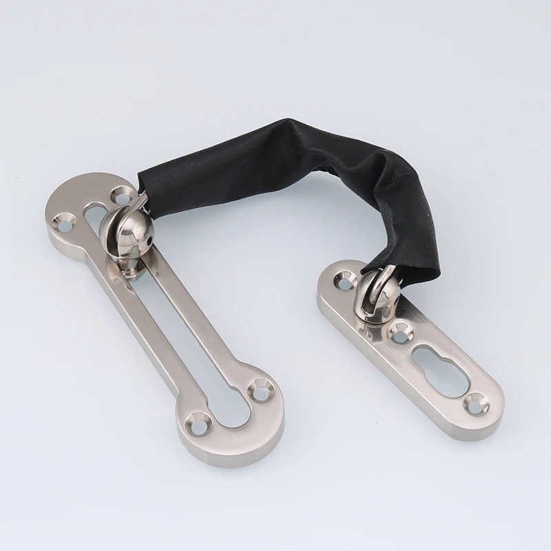 Metal Stainless Steel Guard Plate Safety Door Chain Hidden Anti-Theft Chain Door Latch For Hotel