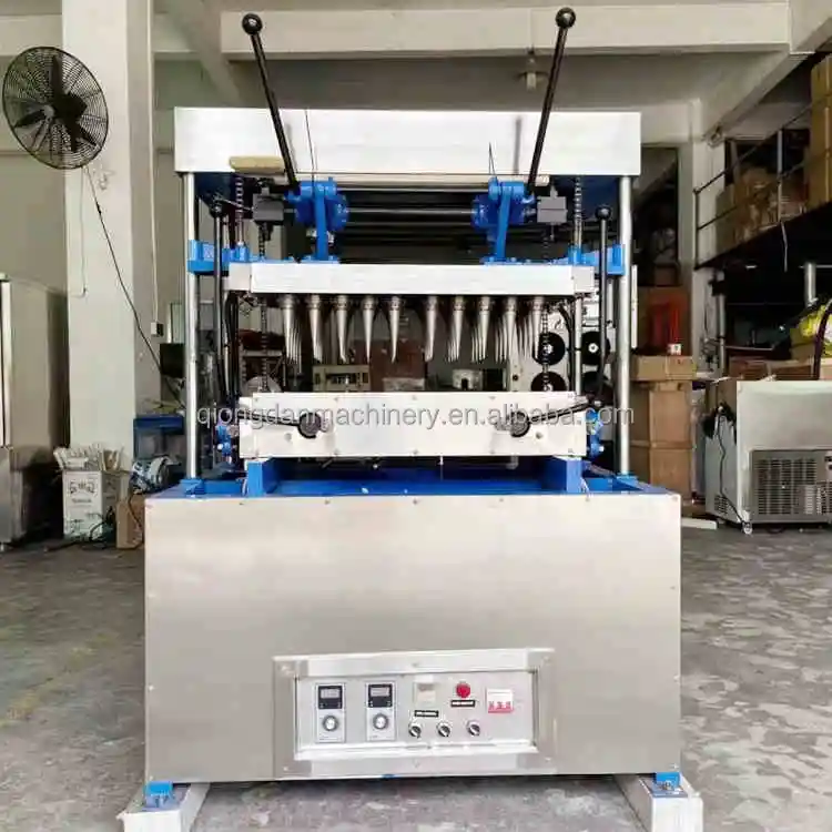 Semi Automatic Horn Torch Cup Waffle Ice Cream Cone Making Machine Commercial Ice Cream Sugar Crispy Cone Maker Machine For Sale