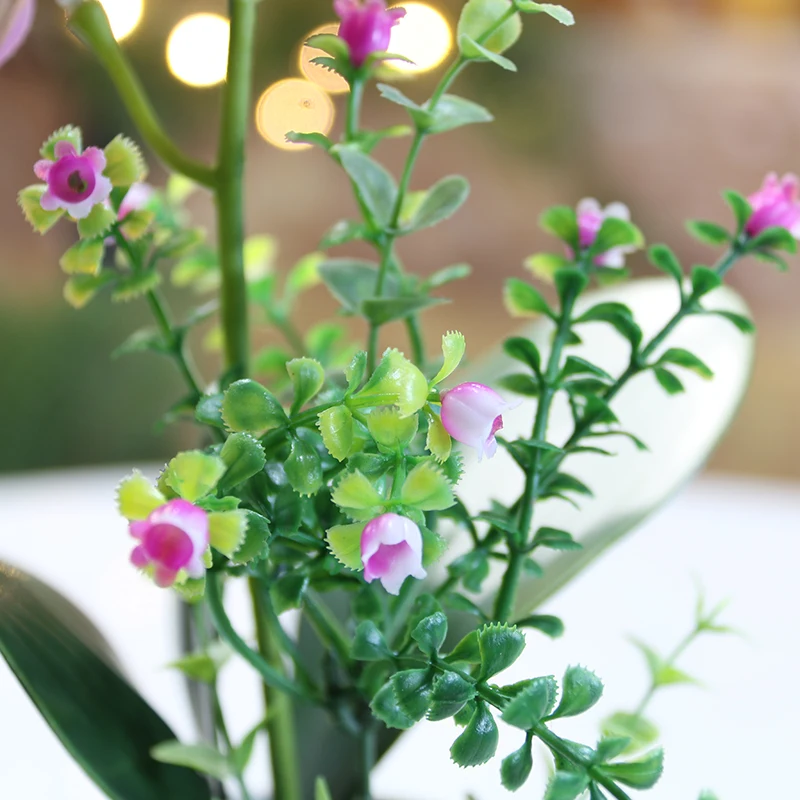 faux butterfly orchid phalaenopsis flower pot