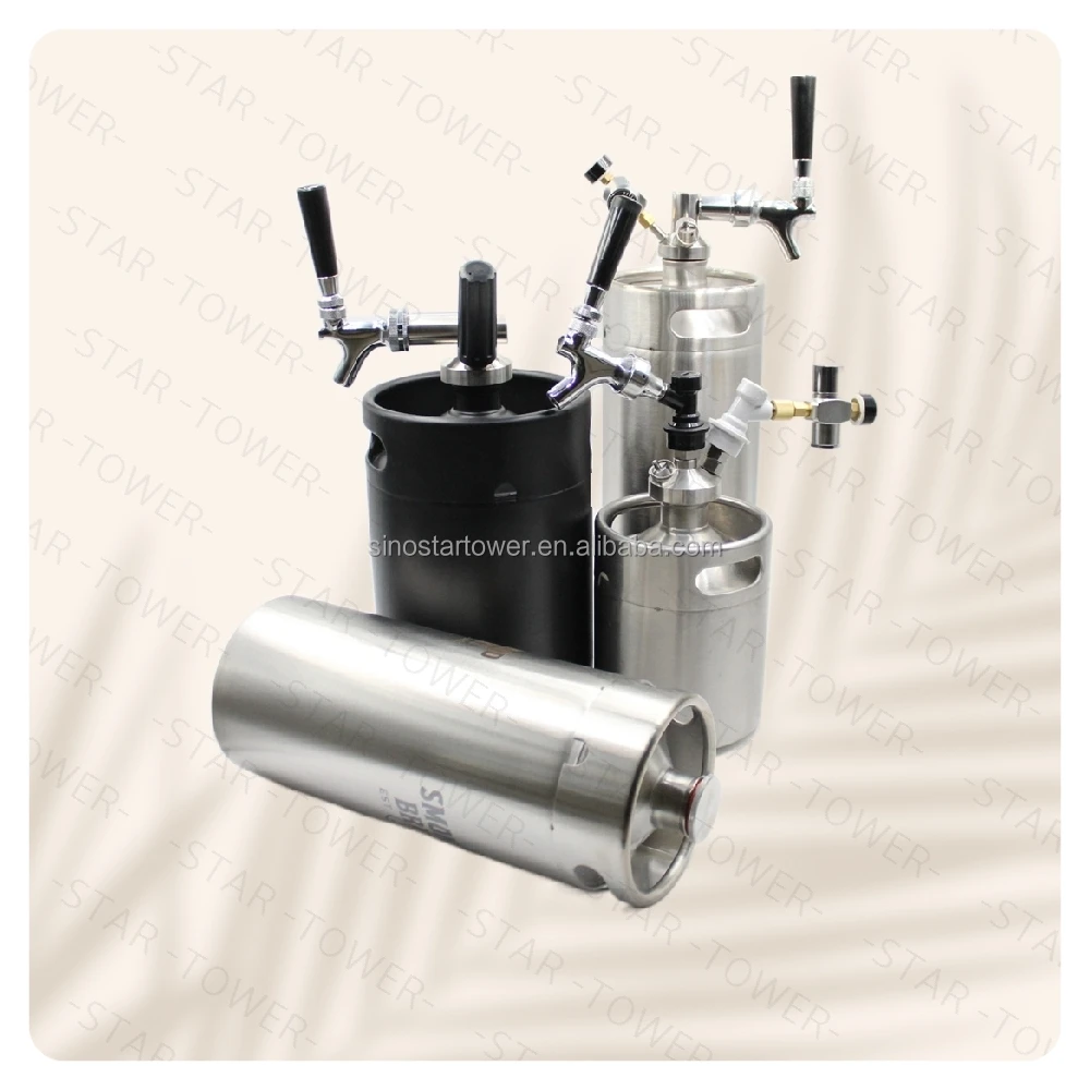 Mini Beer Keg Dispenser Tap With Ball Lock Connectors For 2L 5L 10L Growler For Homebrew Corny Keg Ball Lock Keg