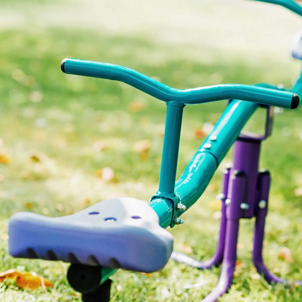 Custom Outdoor Playground 360 Degree Rotate Seesaw With Plastic Seat For Kids Seesaw