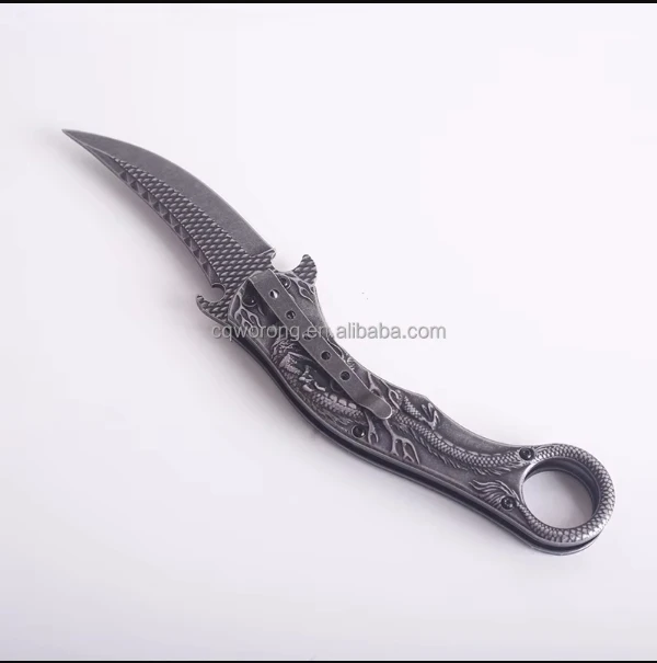 Reliable  Brand Unique Design Multi-Purpose Stainless Steel Satin Blade Outdoor Knife