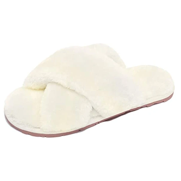 Новый дизайн, женские тапочки, мягкие Меховые домашние тапочки с открытым носком для спальни, зимние домашние тапочки для женщин