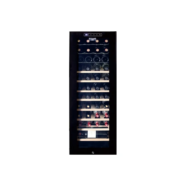 bodega 46 Bottles Wine Cooler Refrigerator with Digital touch screen Single  Zone Under Counter cellar with Glass Door