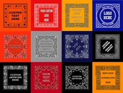 Promotional fashion custom made hair silk bandanas scarf