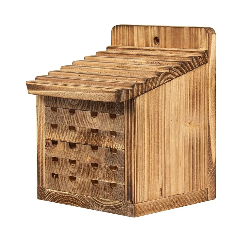 High Quality Durable Bee Houses for The Garden Insect Bee Hotel Carpenter Wood Bee House of Outside Box