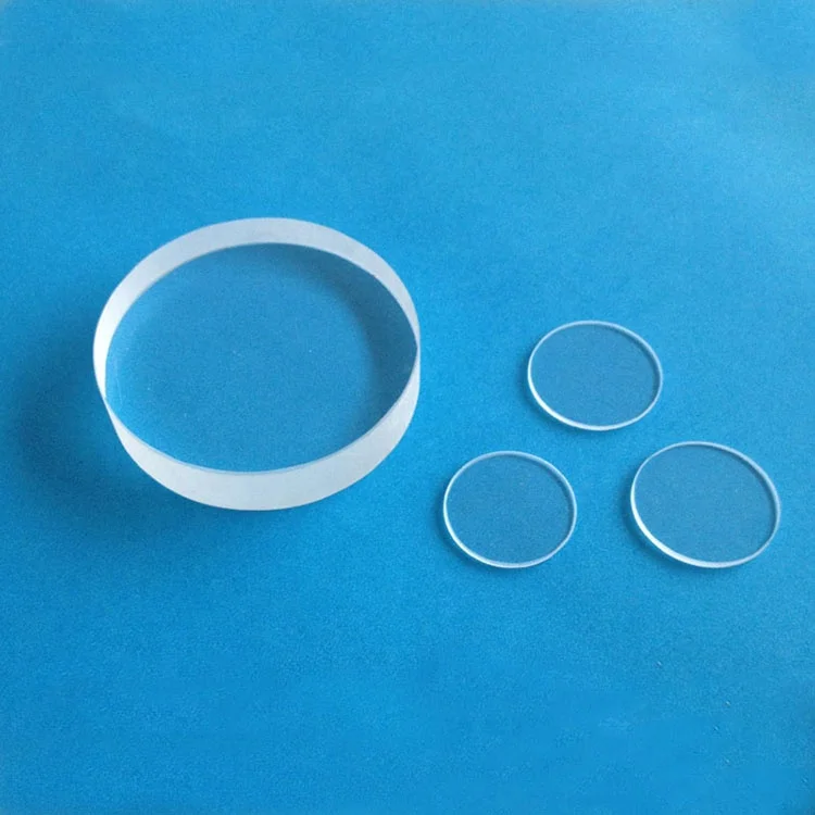 Manufacturer Heat Resistant clear fused sheet silica round wafer glass quartz plate