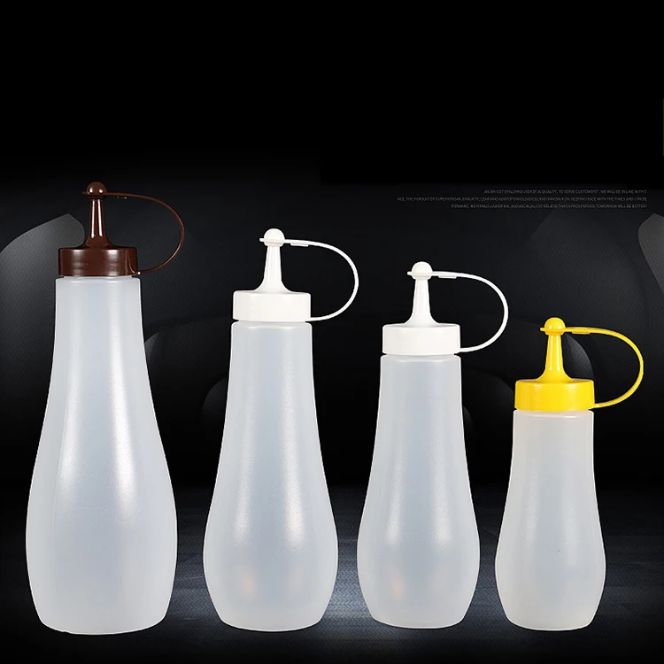 Высококачественные Пищевые Приправы 250 мл 360 мл 480 мл 720 мл пластиковые ПЭ 16 унций бутылка для соуса кетчупа горчичного